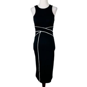 Maeve Black/White Sleeveless Dress